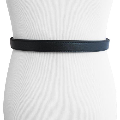 Crackled Silver and Black Elastic Stretch Belt For Women