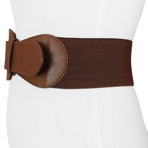 Women's Wide Brown Leather Belts