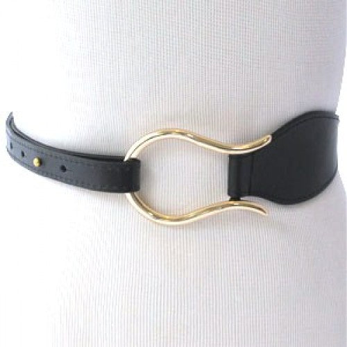 Black Skinny Braided Belt with Bronze, Silver and Brass Micro Studs