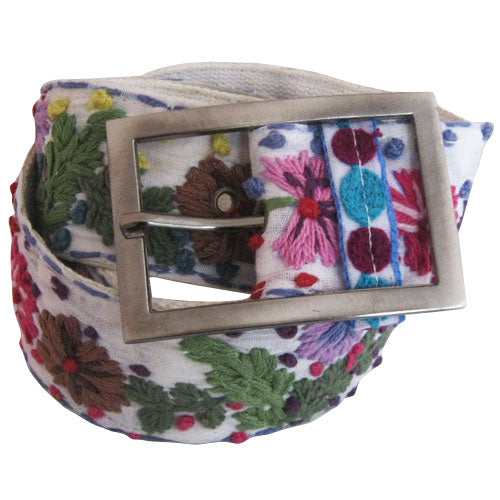 Ladies Sexy Erotic Fashion Flowers Embroidery Belt Gather Hot
