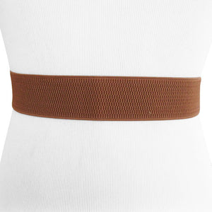 Beige Leather and Elastic Belt for Women – Keep Your Pants On